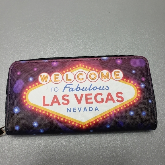 3/$15 new bijorca welcome to the fabulous Las Vegas Nevada women's wallet - Picture 2 of 9